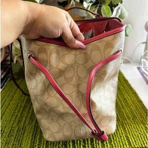 Coach pink handbag